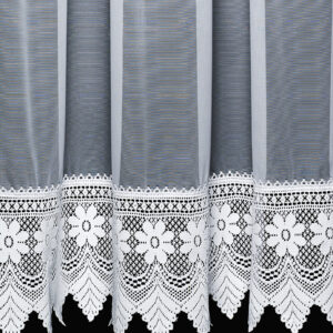 Trinity –  Woven Voile with a Quality Jaquard Lace Base